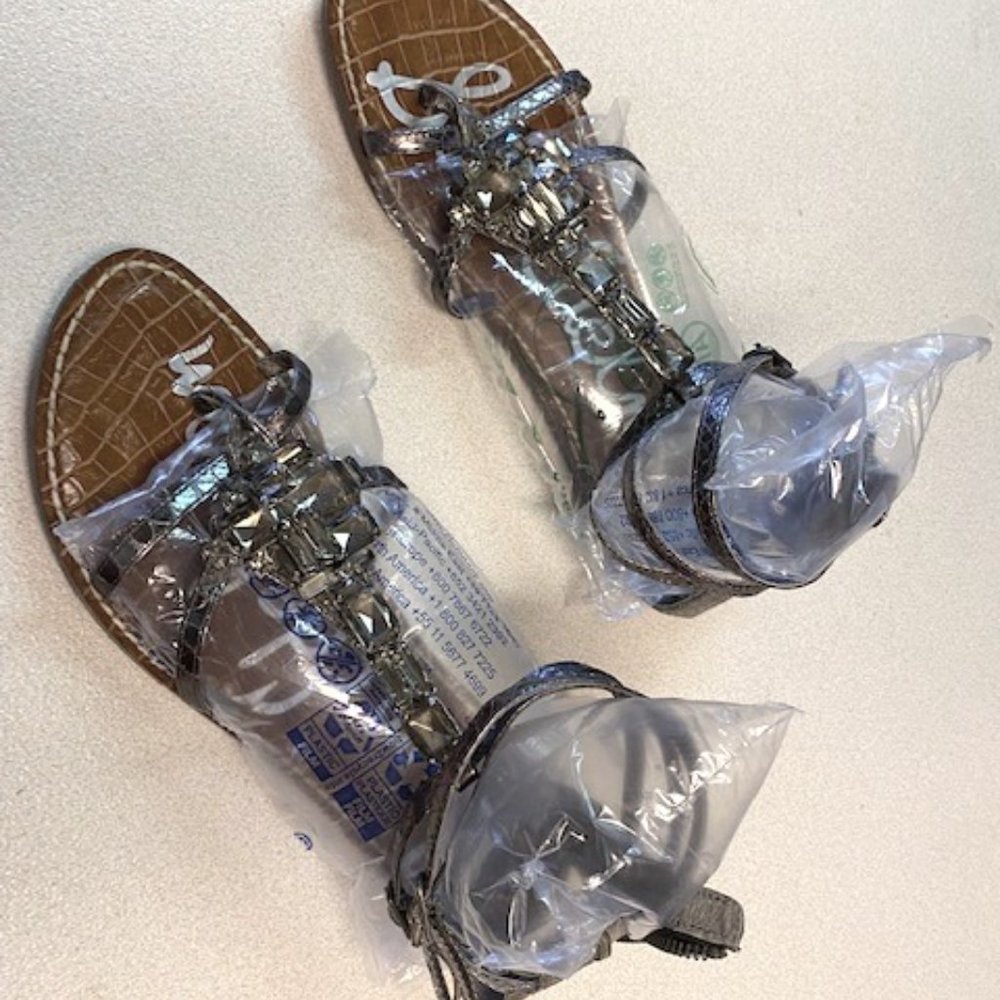 Sam Edelman flashy strappy sandals 9.5